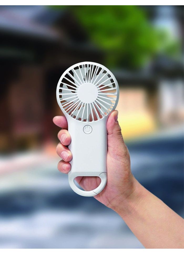 カクセー 手持ち 扇風機 ブラック HAN-01B(1個)