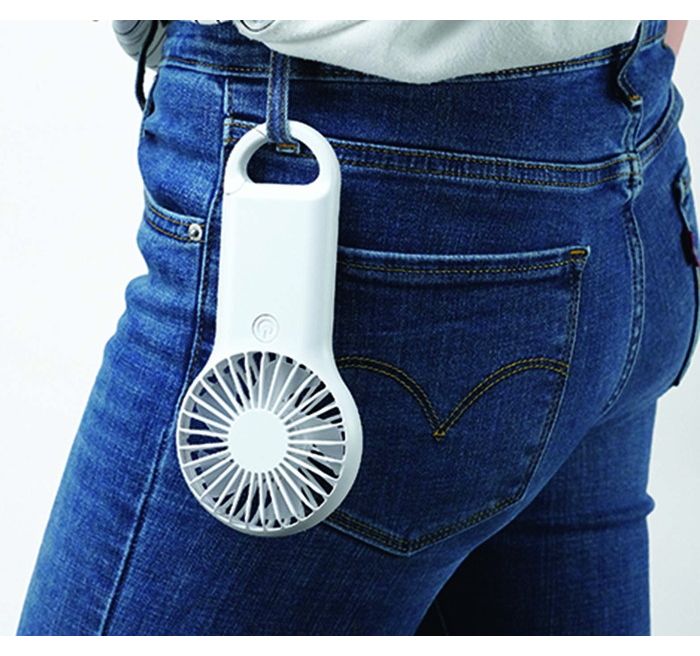 カクセー 手持ち 扇風機 ブラック HAN-01B(1個)