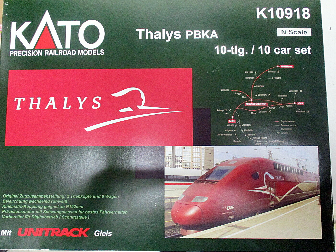 楽天市場】カトー Nゲージ（車両） TGV フランス-スイスタイプ 6両