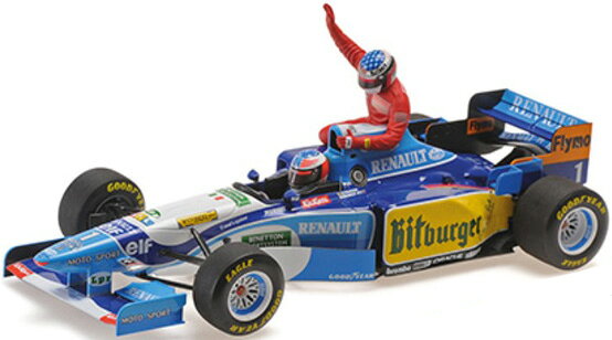 楽天市場】ミニチャンプス 1/18 ベネトン ルノー B195 ミハエル 