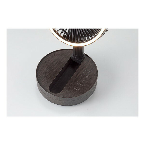 スリーアップ 充電式 マルチフォールディングファン ブラウンウッド LF-T2104BR