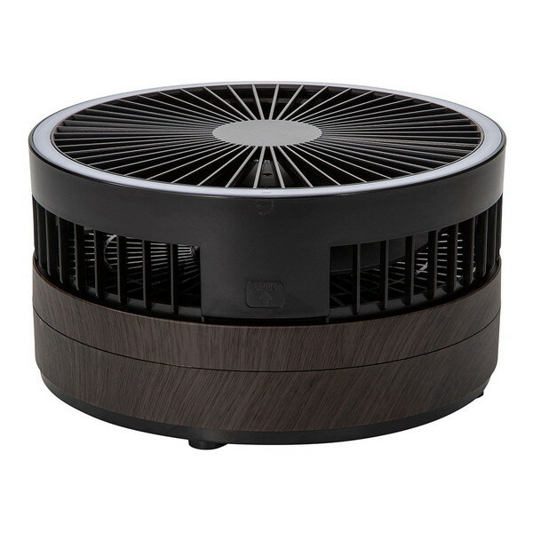 スリーアップ 充電式 マルチフォールディングファン ブラウンウッド LF-T2104BR