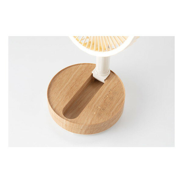 スリーアップ 充電式 マルチフォールディングファン アイボリーウッド LF-T2104IV