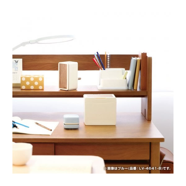 リビガク　スージーコロン　乾電池式卓上そうじ機　アイボリー