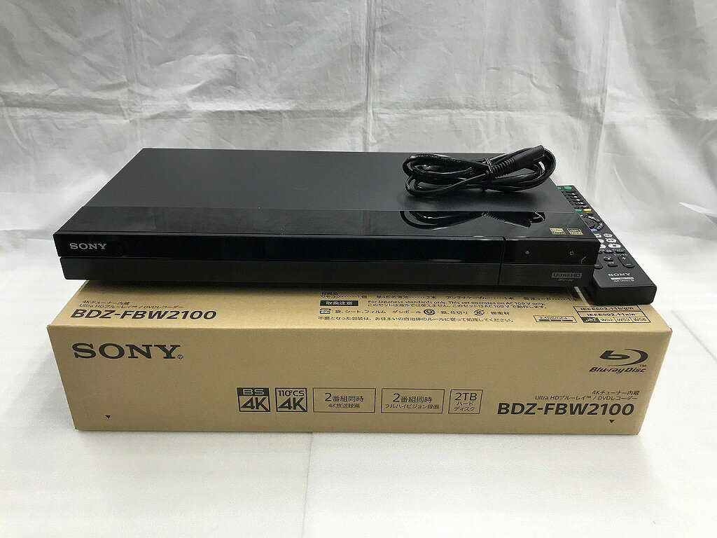 楽天市場】ソニーグループ SONY ブルーレイレコーダー BDZ-FBW2100