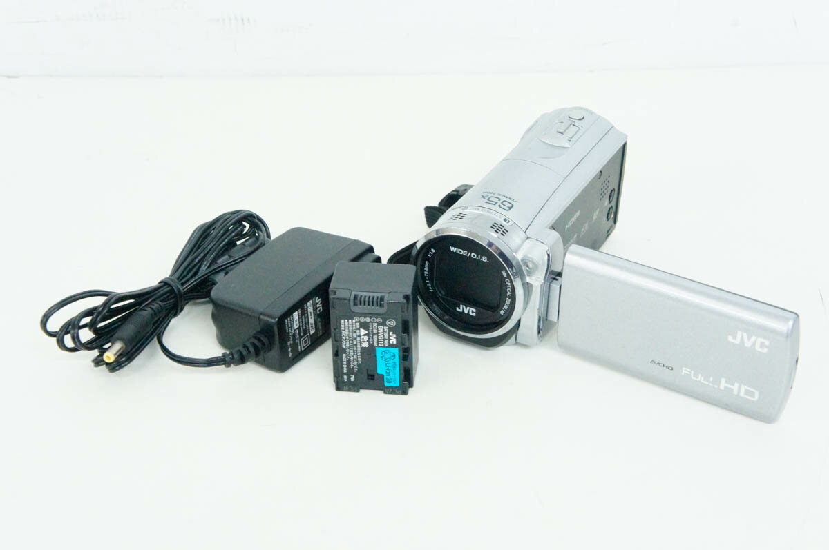 美品！JVC Everio GZ-E242-s ハイビジョンメモリームービー Amazon | JVC Everio ハイビジョンメモリービデオカメラ 8GB シルバー