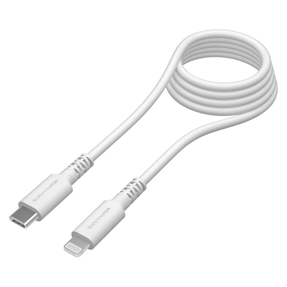 tama's USB-C to Lightningロングブッシュケーブル 1.5m ホワイト TSC212LC15W