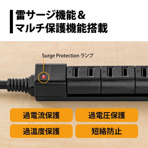 Princeton 3ポートUSB給電機能付回転式3個口OAタップ Unitap ブラック PPS-UTAP6BBK