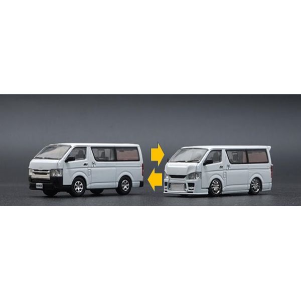楽天市場】BM CREATIONS 1/64 トヨタ ハイエース 2015 ホワイト RHD