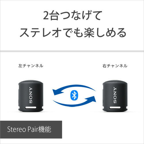 ソニー ワイヤレスポータブルスピーカー SRS-XB13 ライトブルー(1台)