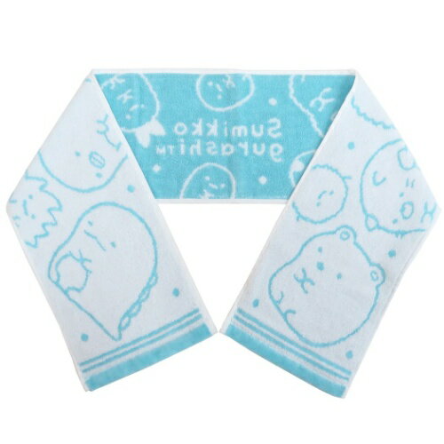 すみっコぐらし スリム ロングタオル マフラータオル すみっコ大集合 サンエックス 丸眞 抗菌防臭 男の子 女の子 ギフト ホワイトデー