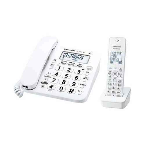 Panasonic - パナソニック★コードレス電話機VE-E10-W Panasonic パナソニック コードレス電話機 VE-E10-W 子機付き