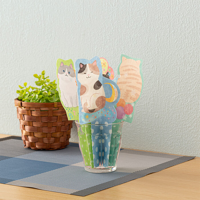 積水樹脂 ECO ペーパー式自然気化 加湿器 かわいい動物たち ネコちゃん