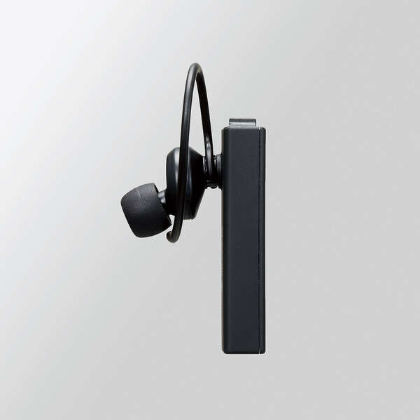 エレコム ヘッドセット Bluetooth 片耳 防水 IPX5対応 ブラック LBT-HSC10WPMPBK(1個)