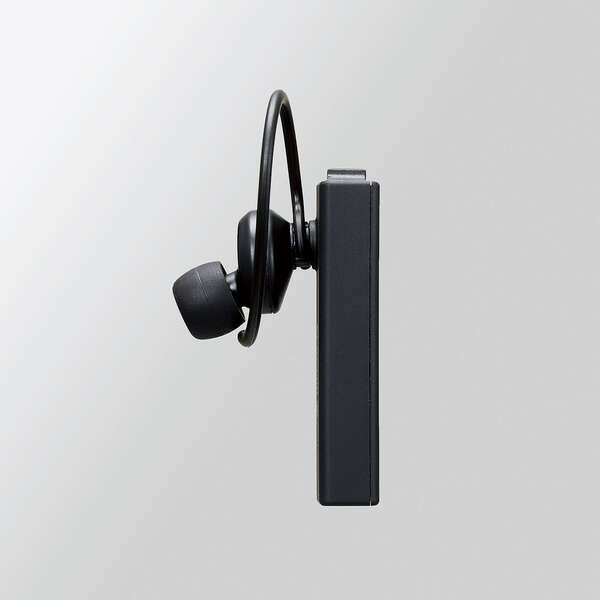 エレコム ヘッドセット Bluetooth 片耳 防水 IPX5対応 ブラック LBT-HSC10WPPCBK(1個)