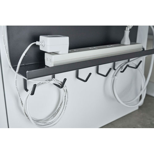 山崎実業 マグネット ケーブル&ルーター収納ラック スマート ブラック 5464