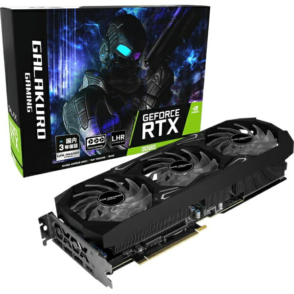 GALAKURO GAMING 10GB グラフィックボード GG-RTX3080-E10GB/TP/LHR