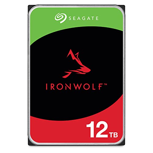 Seagate IronWolf 3.5 データ復旧3年付 12TB 内蔵HDD CMR 3年 256MB 7200rpm 24時間稼動 PC NAS 用 RVセンサーST12000VN0008