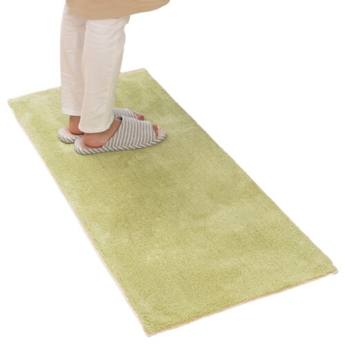 オカ OKA 乾度良好Dナチュレ ロングマット グリーン 約50cm×120cm キッチンマットや玄関マット、リビングマットなど多目的に