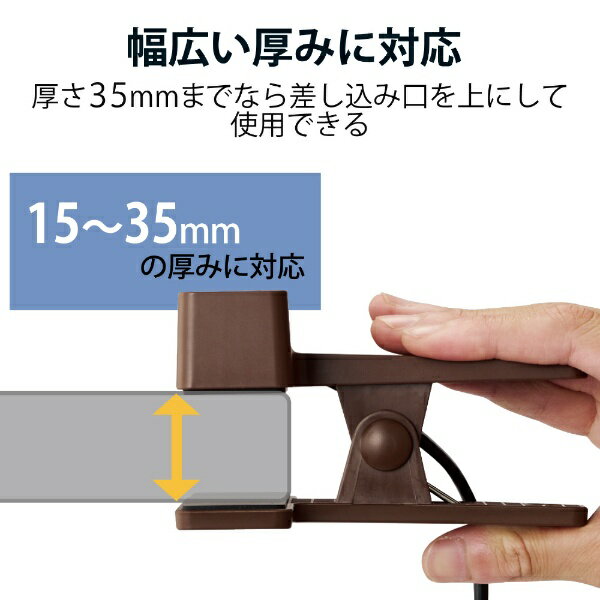 エレコム 延長コード 電源タップ コンセント 2.5m 3個口 雷サージ BR(1個)