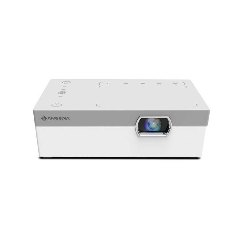 アムーワ AMOOWA P150G ワイヤレス ポータブル ミニプロジェクター 楽天市場】AMOOWA｜アムーワ ワイヤレスミニプロジェクター ホワイト