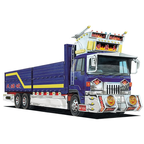 デコトラ　ドドンパ野郎　絶叫丸　プラモデル 1/32 大型デコトラ(定番アート) 絶叫丸 天下最速ドドンパ野郎