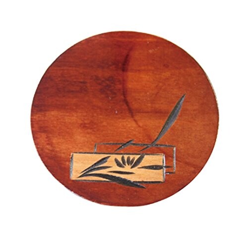 かのりゅう 木製帯蘭彫り急須台