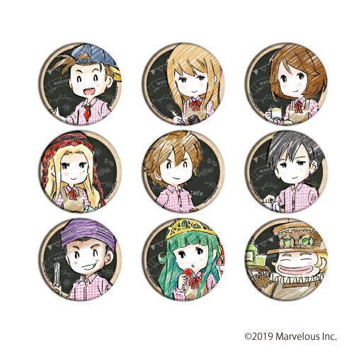 楽天市場】A3 缶バッジ 牧場物語 再会のミネラルタウン 06 / カフェ