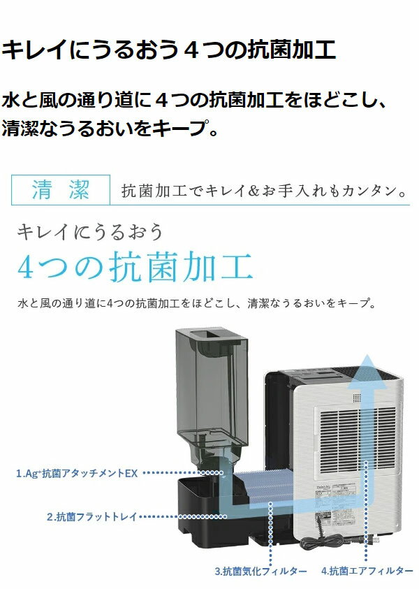 楽天市場】ダイニチ工業 DAINICHI 加湿器 サンドホワイト HD-LX1221(W