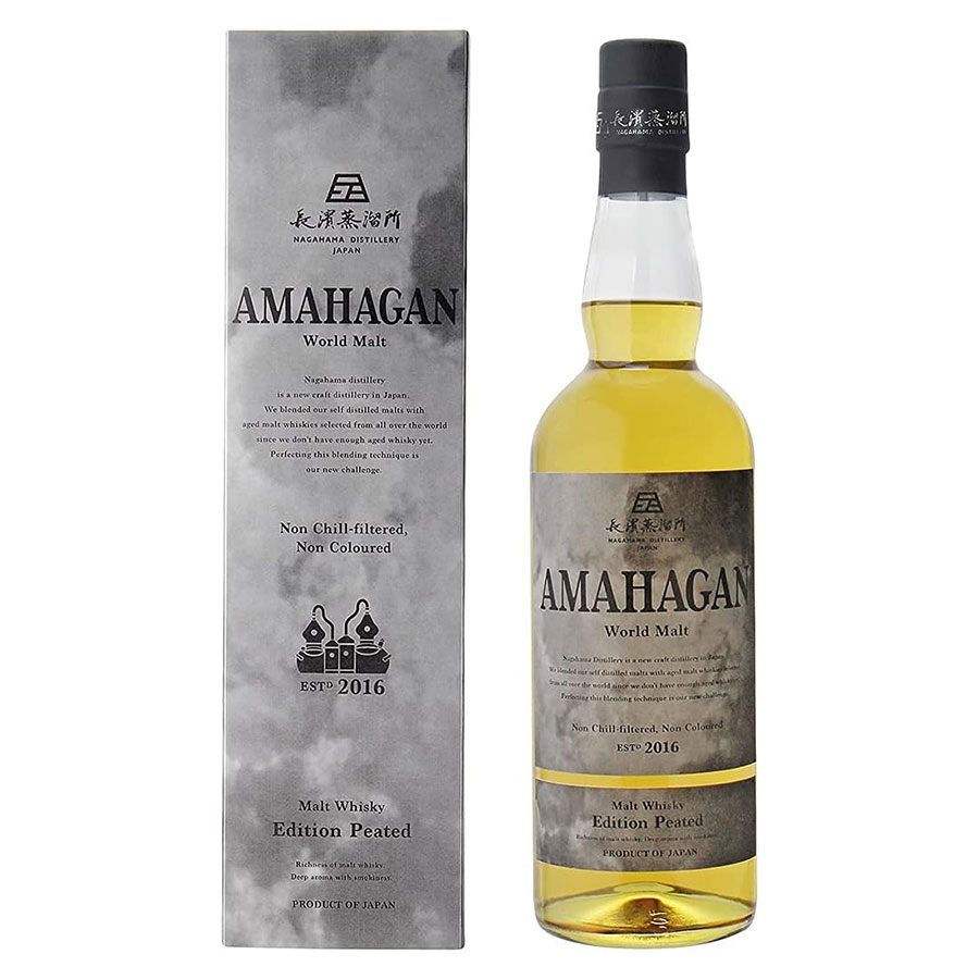 長濱蒸溜所 AMAHAGAN ワールドモルト エディション ピーテッド ブレンデッドモルト ウイスキー Edition Peated 47度 700ml