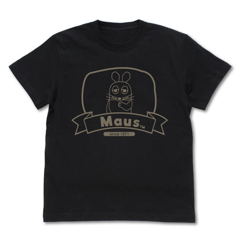Maus マウス ラベル Tシャツ/BLACK-L コスパ