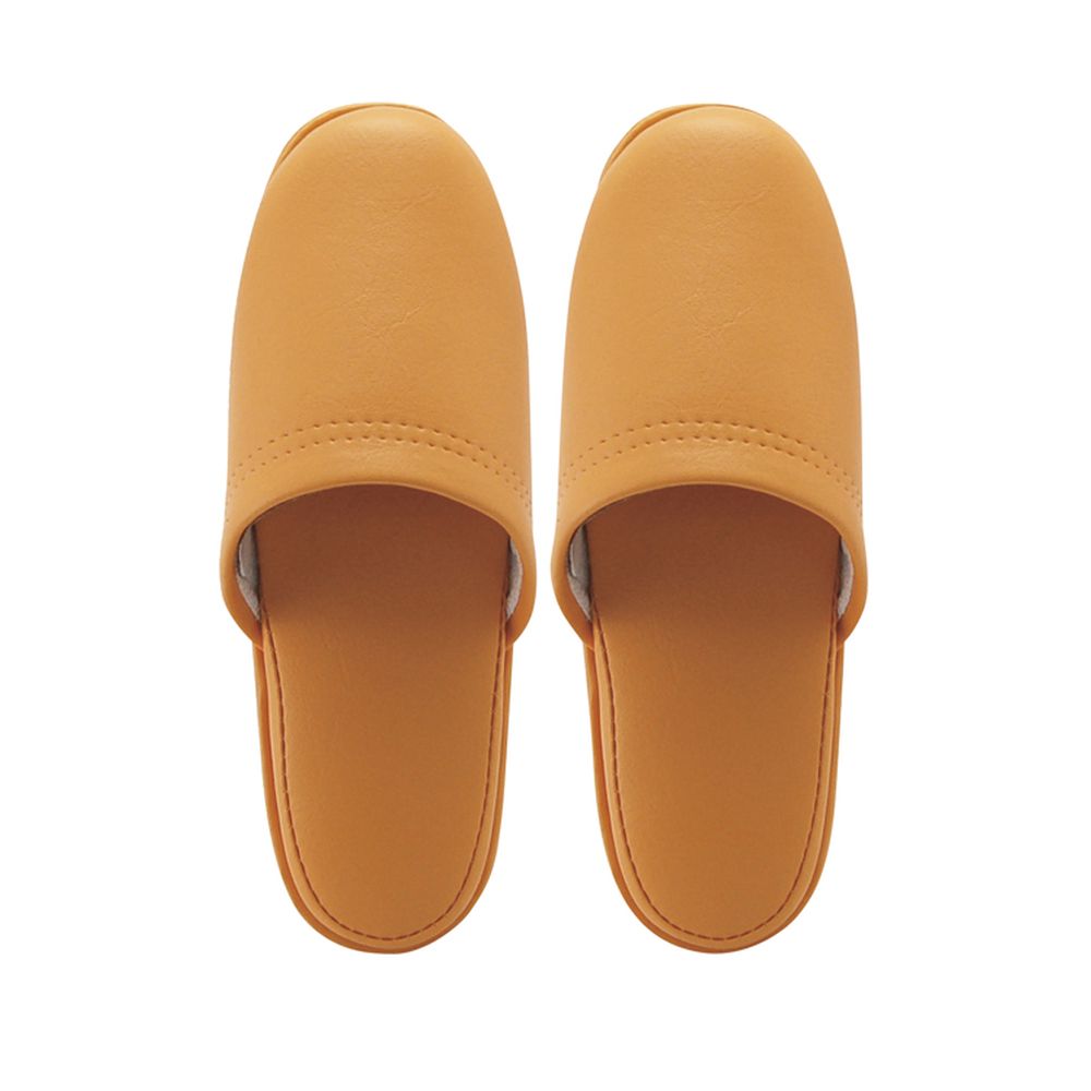 ニッポン スリッパ ビニールレザー W底 トイレ用 来客用 業務用 拖鞋 26cm オレンジ 抗菌 348433