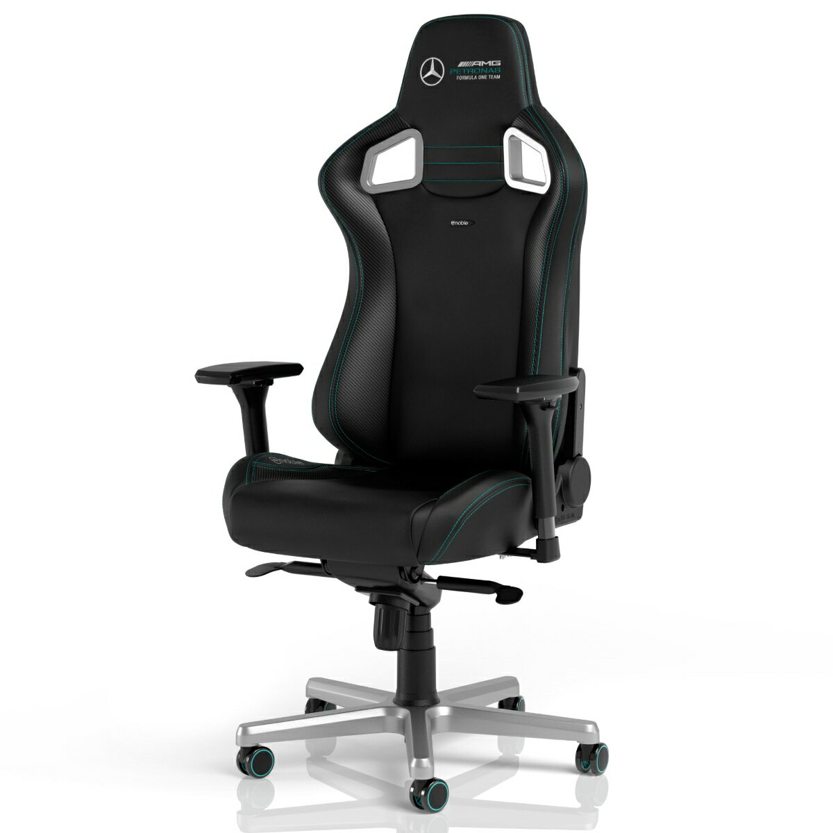 noblechairs｜ノーブルチェアーズ ゲーミングチェア EPIC - Mercedes-AMG Petronas Formula One Team 2021 Edition マットブラック NBL-EPC-PU-MPF-SGL