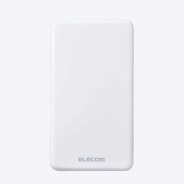 エレコム モバイルバッテリー 7000mAh PD 薄型 コンパクト ホワイト DE-C27-7000WH(1個)