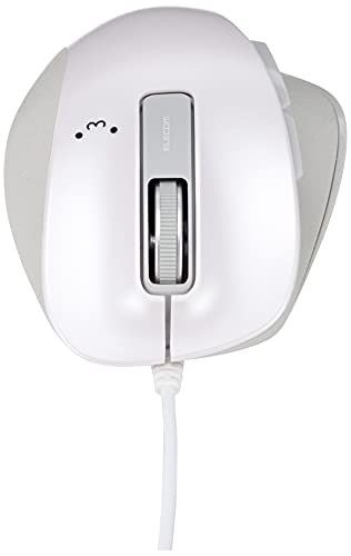 エレコム 有線マウス Mサイズ 5ボタン ケーブル1.5m ホワイト M-XGM10UBWH／EC(1個)