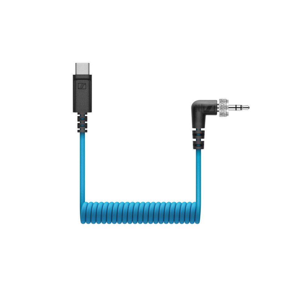 SENNHEISER｜ゼンハイザー スクリューロック式 3.5 mm TRS - USB-C カールケーブル CL 35 509262