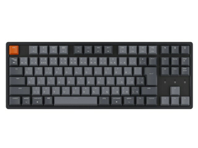 Keychron｜キークロン キーボード K8 RGBライト 赤軸 K8-91-RGB-Red-JP 有線・ワイヤレス /Bluetooth・USB
