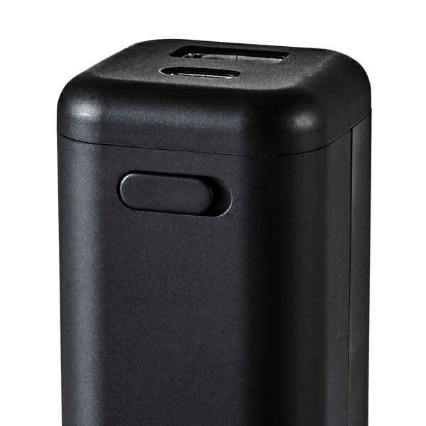 エレコム モバイルバッテリー 乾電池式 ケーブル付 黒 DE-KD02BK(1個)