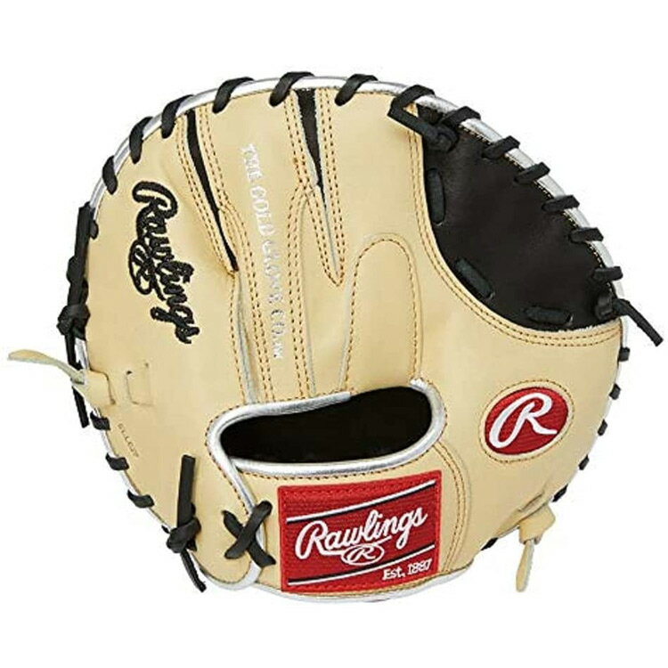 ローリングス トレーニング用ミット 硬式用レザー仕様 右投げ用 T 10インチ ブラック×キャメル #GH1GT2-BCAM RAWLINGS