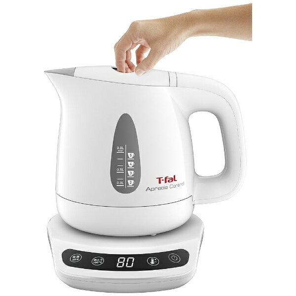 T-FAL 電気ケトル アプレシア コントロール ホワイト 0.8L KO7201JP