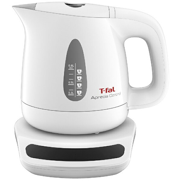 T-FAL 電気ケトル アプレシア コントロール ホワイト 0.8L KO7201JP