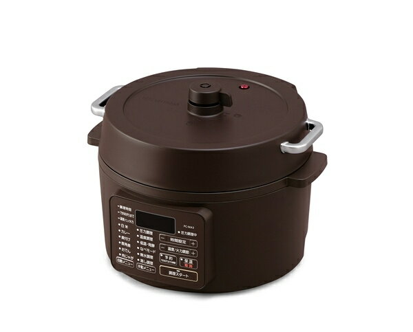 楽天市場】アイリスオーヤマ IRIS 電気圧力鍋 3.0L カカオブラウン PC