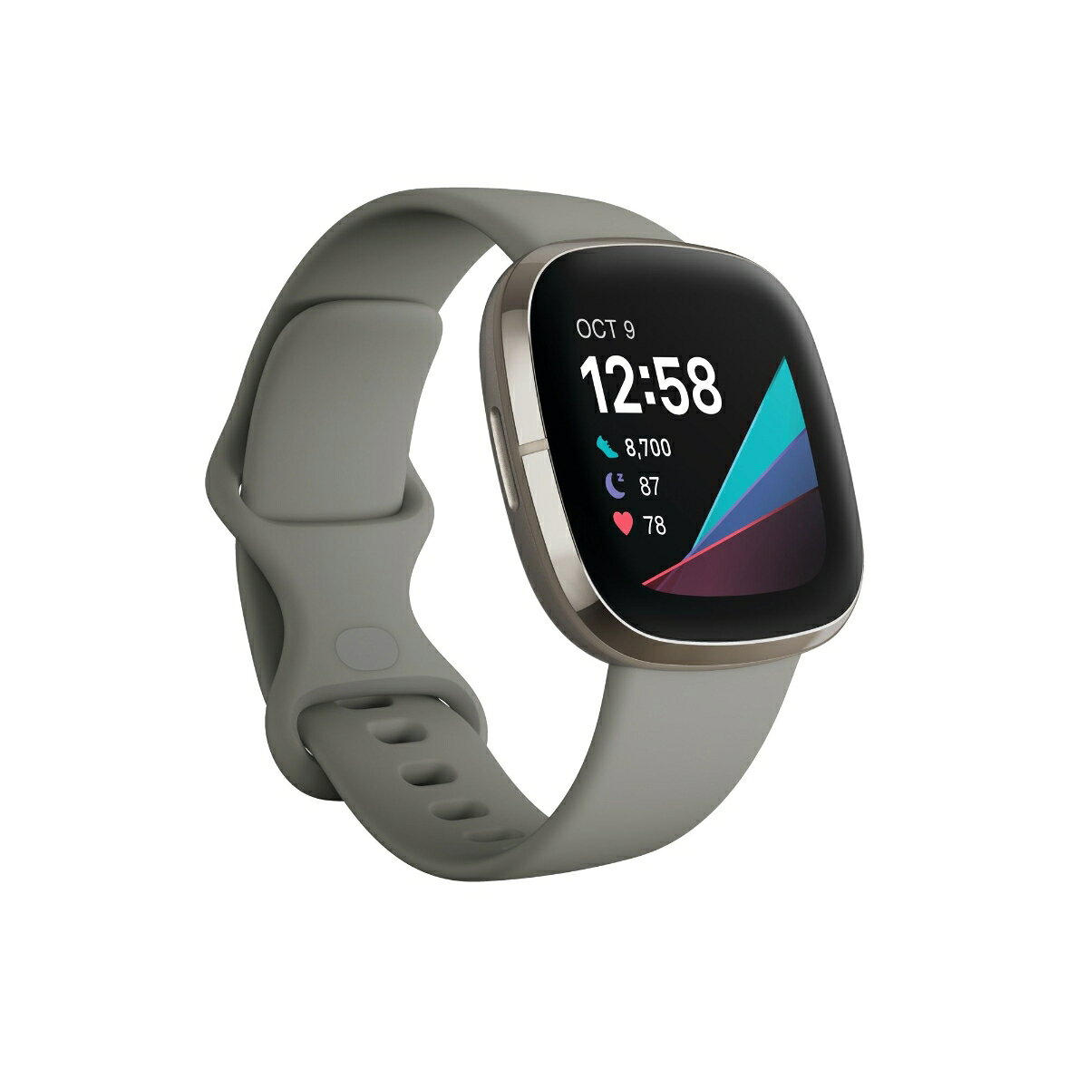 楽天市場】Fitbit スマートウォッチ SENSE LUNA WHITE/SOFT GOLD