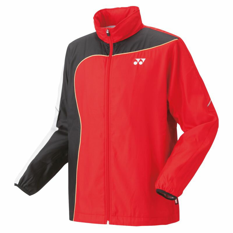 YONEX ヨネックス ユニウラジツキウィンドウォーマーシャツ サイズ : M ユニセックス 裏地付ウィンドウォーマーシャツ（ホワイト/ピンク