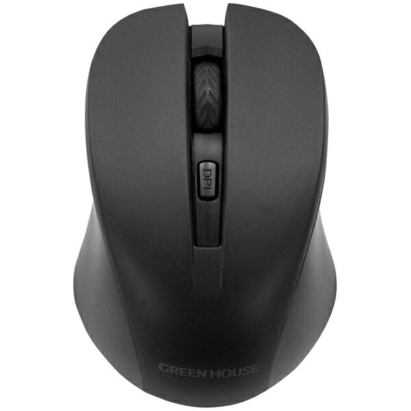 GREEN HOUSE ワイヤレスマウス ブラック GH-MULNOA-BK