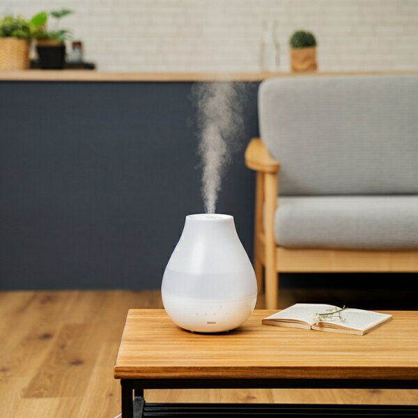 PRISMATE 上部給水超音波式加湿器 LuLuPure middle ホワイト PR-HF065-WH