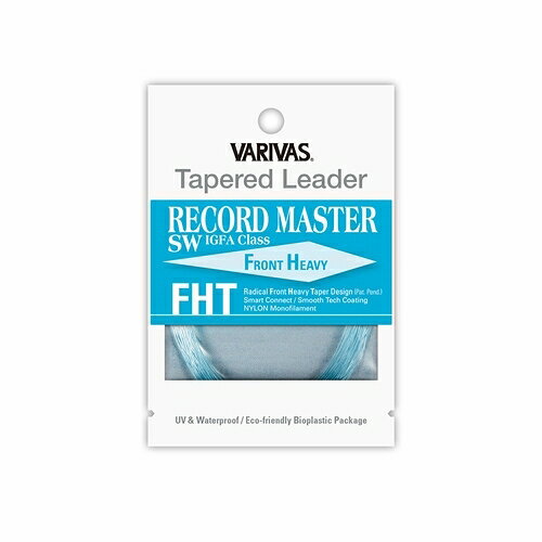 バリバス VARIVAS VARIVAS テーパードリーダー レコードマスターSW FHT IGFA 16ft 16lb アクアブルー ティペットはクリア TL-58