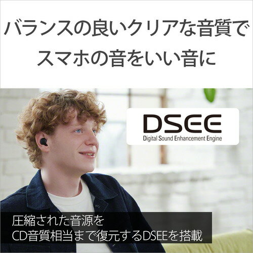 SONY フルワイヤレスイヤホン ブラック WF-C500(B)