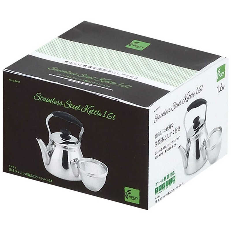 パール金属 モルティ 18-8ステンレス製広口ケットル 1.6L 茶こしアミ付 HB-5642