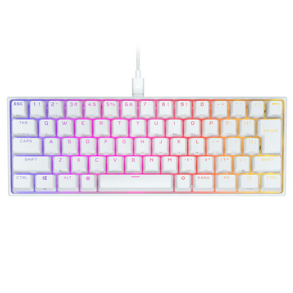 CORSAIR ゲーミングキーボード K65 RGB MINI WHITE CH-9194114-JP